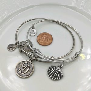 Alex and Ani Rafaleian Silver Seashell D Bracelet